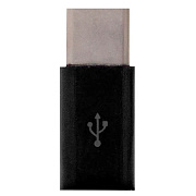 Переходник Micro USB (м) - Type-C (п) - 3см (black)