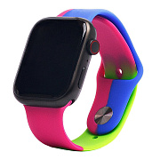 Ремешок - ApW Apple Watch 42/44/45/49 mm силикон (015) (multicolor)