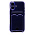 Чехол-накладка - SC300 с картхолдером для "Apple iPhone 17" (violet)