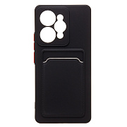 Чехол-накладка - SC337 с картхолдером для "Realme 15" (black)