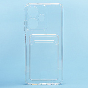 Чехол-накладка - SC276 с картхолдером для "Infinix Hot 30i" (transparent)