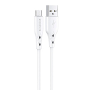Кабель USB - micro USB Borofone BX48 12W 100см 2,4A  (white)