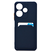 Чехол-накладка - SC337 с картхолдером для "Xiaomi Redmi 13 4G" (dark blue) (233766)