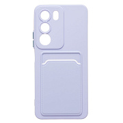 Чехол-накладка - SC337 с картхолдером для "Realme C71" (light violet) (241117)
