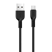 Кабель USB - micro USB Hoco X13 Easy  100см 2,4A  (black)