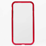Чехол-накладка - 360 Magnetic Glass для "Apple iPhone XR" (red)
