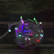 Светодиодная гирлянда уличная, нить ODSL, 10 метров, 100 диодов, RGB (белый провод) (white)