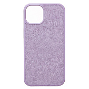 Чехол-накладка - PC071 POSH SHINE для "Apple iPhone 13" россыпь кристаллов (ice violet) (231590)