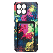 Чехол-накладка - SC284 с картхолдером для "Huawei Honor X8" (006) (multicolor)