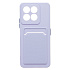 Чехол-накладка - SC337 с картхолдером для "Honor X6c" (light violet) (241229)
