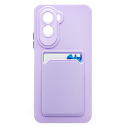 Чехол-накладка - SC337 с картхолдером для "Xiaomi Poco M7 4G" (light violet) (241692)