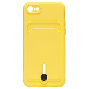 Чехол-накладка - SC304 с картхолдером для "Apple iPhone 7/iPhone 8/iPhone SE 2020" (yellow) (208667)