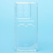 Чехол-накладка - SC276 с картхолдером для "Xiaomi 14 Pro" (transparent) (224956)