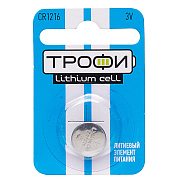 Элемент литиевый Трофи CR1216 ENERGY POWER Lithium (1-BL) (10/240) 