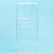 Чехол-накладка - SC276 с картхолдером для "Xiaomi Redmi 13 4G" (transparent) (233768)