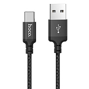 Кабель USB - Type-C Hoco X14 Times Speed  200см 3A  (black)