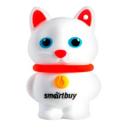 Флэш накопитель USB 32 Гб Smart Buy Wild series  Котенок Белый