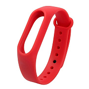 Ремешок - WB13 Xiaomi Mi Band 3/Mi Band 4 силикон на кнопке (регулируемый) (red)