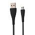 Кабель USB - micro USB Kurato RORI-M210 12,5W 100см 2,5A  (black)