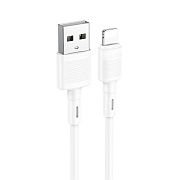 Кабель USB - Apple lightning Hoco X83 12W 100см 2,4A  (white)