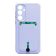 Чехол-накладка - SC304 с картхолдером для "Samsung Galaxy A35" (light violet) (228316)