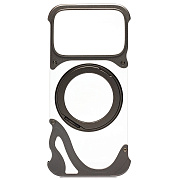 Чехол-накладка - SMZ07 Glassy SafeMag для "Apple iPhone 17 Pro" (silver)