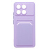 Чехол-накладка - SC337 с картхолдером для "Xiaomi Poco F6 Pro" (light violet) (233662)