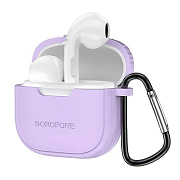 Беспроводные Bluetooth-наушники Borofone TWS BW29 с чехлом (taro purple)
