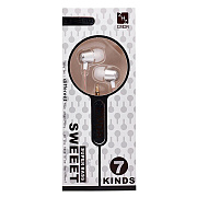 Проводные наушники с микрофоном внутриканальные ZHZ CMDR EG-340 (повр.уп.) Jack 3,5  (silver)