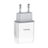 Адаптер Сетевой с кабелем Hoco C72A Glorious USB 2,1A/10W (USB/Type-C) (white)