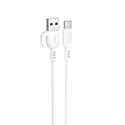 Кабель USB - Type-C Borofone BX91 15W 100см 3A  (white)