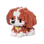 Конструктор - "Pet series" собака (4) (brown/white)
