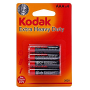 Батарейка AAA Kodak R03 Extra Heavy Duty (4-BL) (48/240) ..