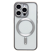 Чехол-накладка - SM027 SafeMag для "Apple iPhone 15 Pro" (silver) (232345)