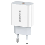 Адаптер Сетевой Borofone BA38A PD Type-C 20W (white)