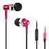 Проводные наушники с микрофоном внутриканальные LMK LMK-207 Jack 3,5  (red)