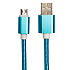 Кабель USB - micro USB - DC-100 7,5W 100см 1,5A  (blue)