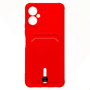 Чехол-накладка - SC304 с картхолдером для "Tecno Spark 9 Pro" (red) 