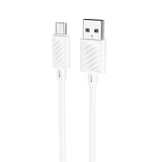 Кабель USB - micro USB Hoco X88 12W 100см 2,4A  (white)