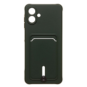 Чехол-накладка - SC304 с картхолдером для "Samsung Galaxy A07 5G/F70e 5G/M17e 5G" (dark green)