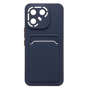 Чехол-накладка - SC337 с картхолдером для "Tecno Pova 7 Pro 5G" (dark blue) (241467)