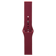 Ремешок - WB34 Sport Band силикон на кнопке Универсальный 20мм (bordo)