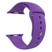 Ремешок - ApW Sport N (повр. уп.) Apple Watch 42/44/45/49 mm силикон на кнопке (S) (purple)