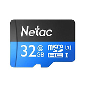 Карта флэш-памяти MicroSD 32 Гб Netac P500  Standard  UHS-I (90 Mb/s) без адаптера (Class 1class 10) 