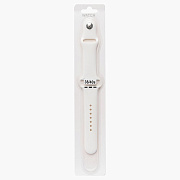 Ремешок - ApW Sport Band Apple Watch 38/40/41 mm силикон на кнопке (L) (white)