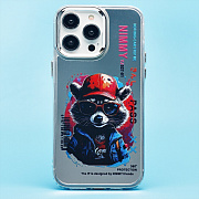 Чехол-накладка - PC092 для "Apple iPhone 14 Pro Max" (енот) (transparent)