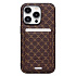 Чехол-накладка - SM022 SafeMag c картхолдером  для "Apple iPhone 14 Pro" (coffee)