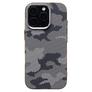 Чехол-накладка Luxo Creative PC  для "Apple iPhone 16 Pro" (126) (black/gray)