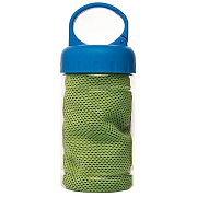 Полотенце для фитнеса - из микрофибры в колбе 30x100 см (green)