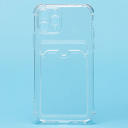 Чехол-накладка - SC278 с картхолдером для "Apple iPhone 11 Pro" (transparent) (205947)